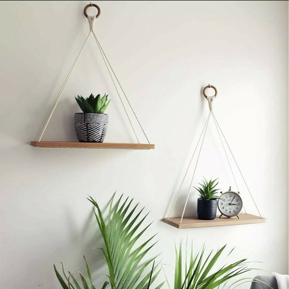 FORESTBARN Other - FORESTBARN Boho Wall Hanging Shelves -Set of 2